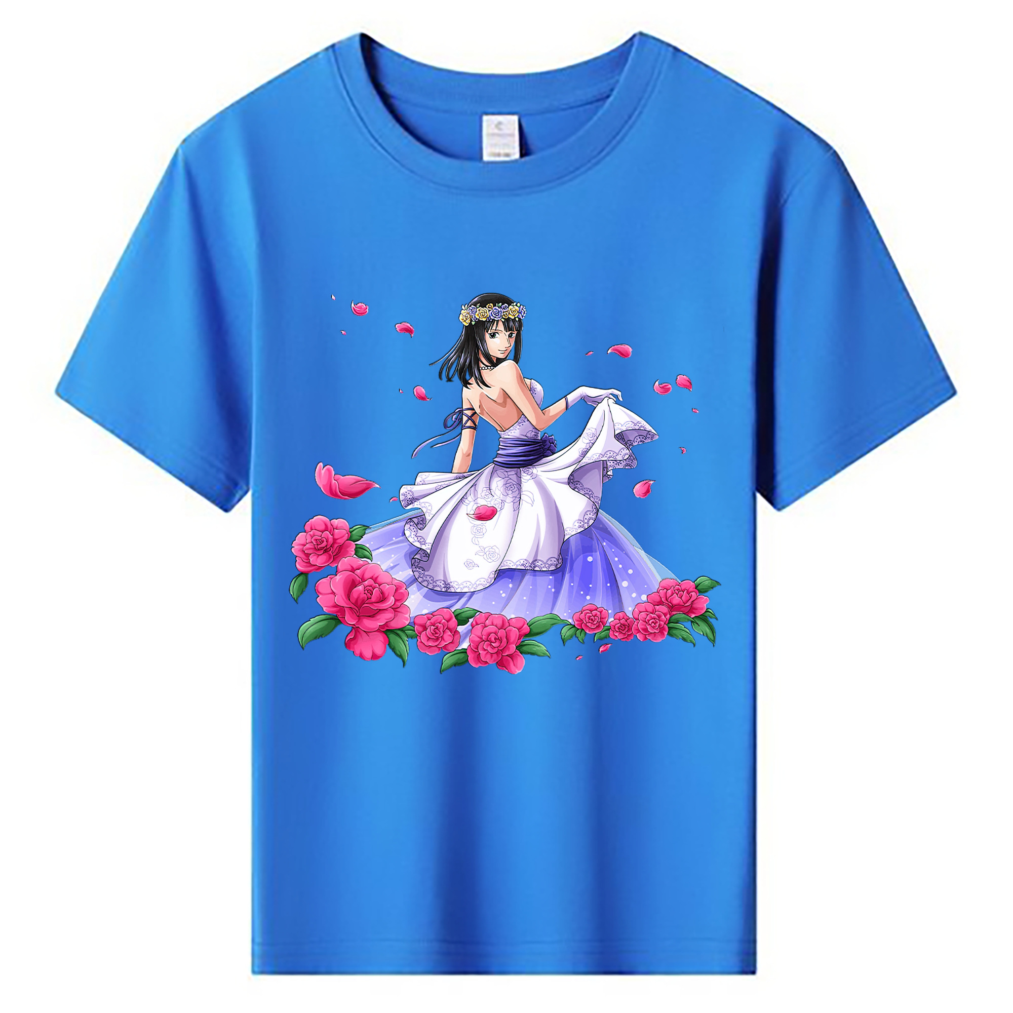 ワンピース ニコ・ロビン ONE PIECE Nico Robin 綿100％キッズTシャツ（フロントプリント）